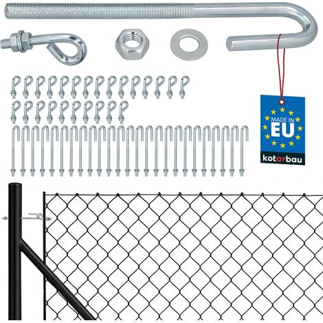 KOTARBAU® Lot de 25 Tendeurs Grillage M8, Tendeur Cable, Acier Galvanisé, Tendeur Fil de Fer Cloture, Tendeur de Fil Ouvert avec Vis de Fixation Fermée (1/5)