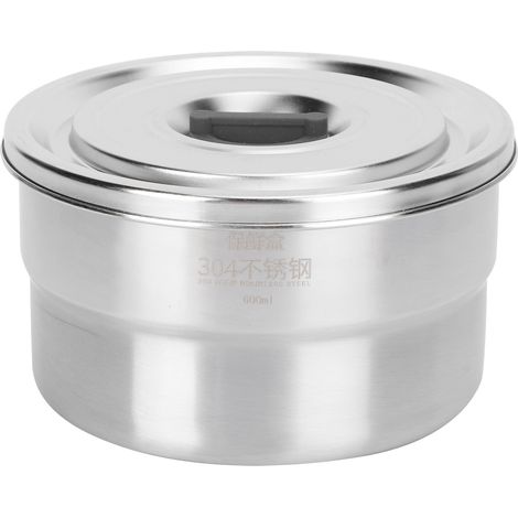 Boîte Repas Isotherme en Acier Inoxydable 304 pour École Pique-nique Randonnée 600ml (1/5)