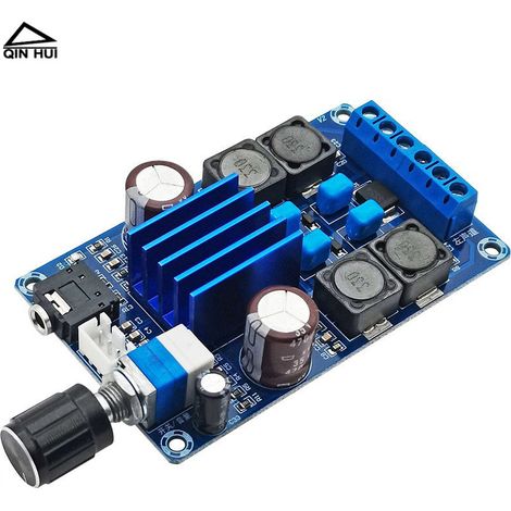 Carte d'amplificateur numérique de classe D HiFi grade D2, carte mère de haut-parleur haute puissance stéréo double canal 2.0 250W. (1/4)