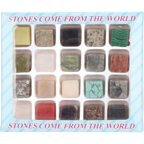 20 Pierres Cristal Polies Tumbled Chakras Équilibrants pour Méditation Yoga Sorcellerie (1/5)