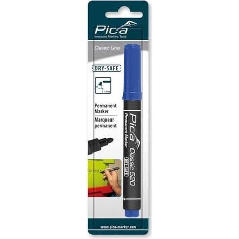 Pica Permanent Marker 1-4mm Punta Rotonda Blu-SB