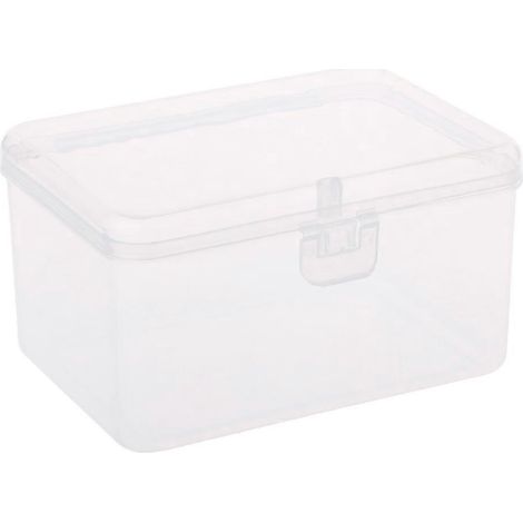 Transparente Aufbewahrungsbox, stapelbar, mit Schnappverschluss, multifunktional