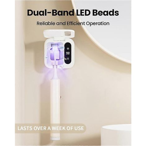 Wiederaufladbarer Reise-Zahnbürstenhalter mit LED-Timer