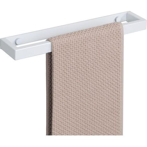 Porte-Serviettes de Salle de Bain Anneau Porte-Serviettes Blanc Porte-Serviettes en Acier Inoxydable SUS304 30CM fixé au Mur (1/5)