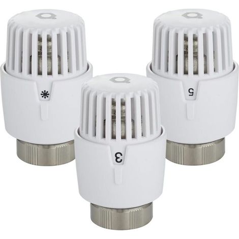 1x Sportman thermostat with series - precise thermostatic head with integrated sensor, frost protection and versatile adjustment for threaded valves M30 x 1.5 (1/5)