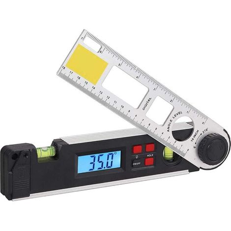 Digitaler Winkelmesser 0270° Digitales LCD-Neigungsmessgerät Wasserwaage Winkelmesser Winkelmesser Messgerät mit Libelle (1/4)