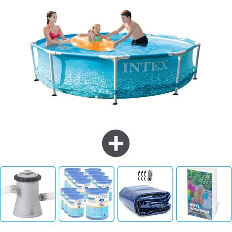 Intex Piscina con struttura Rotonda - 305x76 cm - 7-pezzi  SCB102 (1/4)