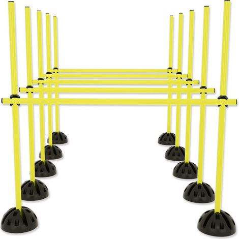Agility Agility Grid Kit de barres de saut pour obstacles d'entraînement pour parcours d'obstacles et entraînement au saut HENGMEI-DOU