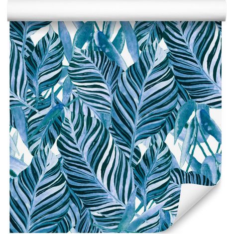Papel pintado de hojas para salón y dormitorio, 50x1000 cm. (1/5)