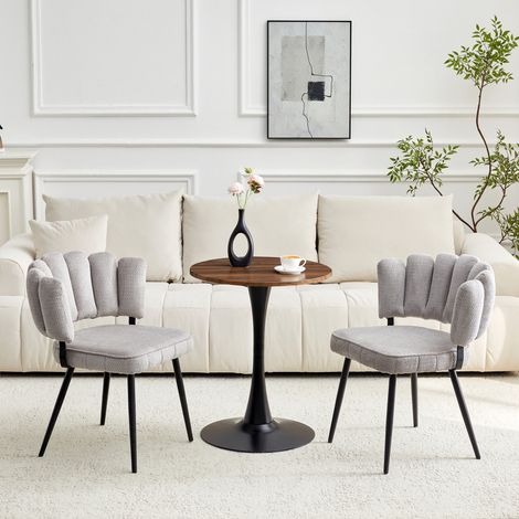 MEUBLIV Tavolo e 2 sedie 60 cm grigio – piano in MDF, senza materasso (1/5)