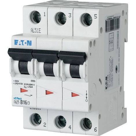 Leistungsschalter Eaton fazt-c16/3 16A 3 Phasen 25kA