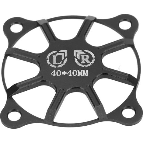 Grille de Protection 40x40mm en Alliage d'Aluminium Noir pour Ventilateur RC - Pièce de Refroidissement (1/5)