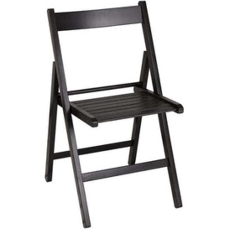 SEDIA PIEGHEVOLE LIBERTY NERO - 4 pezzi
