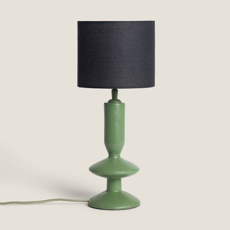 Lampe à Poser Résine Daleth Moutarde (1/5)