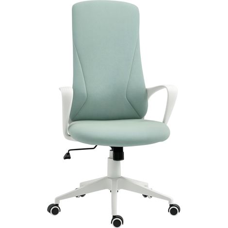 Sedia da Ufficio Ergonomica e Imbottita con Altezza Regolabile e Dondolo, 62x56x110-119.5 cm, Verde (1/5)