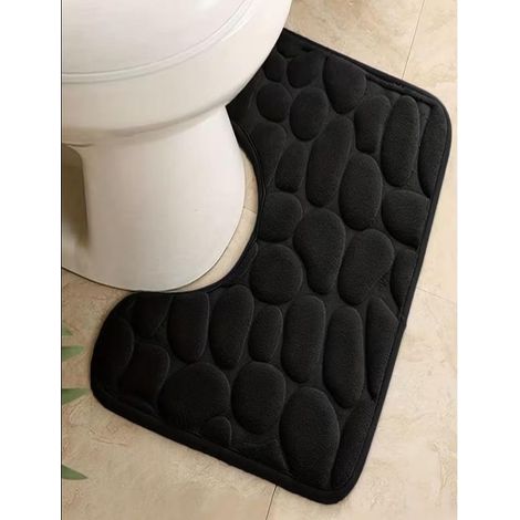Tapis De Bain - Mousse A Memoire De Forme - Antiderapant - Pour Salle De Bain Chambre Et Linge - 1 Unite (1/4)