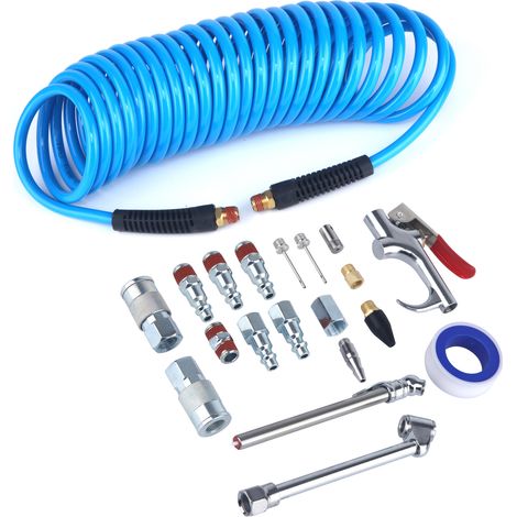 20-teiliges Set, amerikanisches Druckluftwerkzeug-Staubpistolen-Set, PU-Rohrset