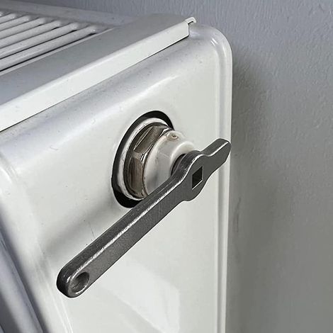 Clé de purge, clé de chauffage, clé carrée, poignée de ventilation de radiateur, fabriquée en acier inoxydable de haute qualité (1/5)