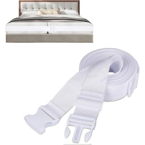 Relier Deux Matelas - Matratzenverbinder, 10 m × 5 cm, Matière en Nylon, Antidérapant et Réglable, Crée Une Grande Surface de Repos, Adapté aux Cales de Matelas et Plus (1/5)