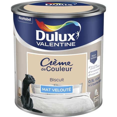 [PROMO] Peinture Crème De Couleur Mat Biscuit 0,5 L - Dulux Valentine