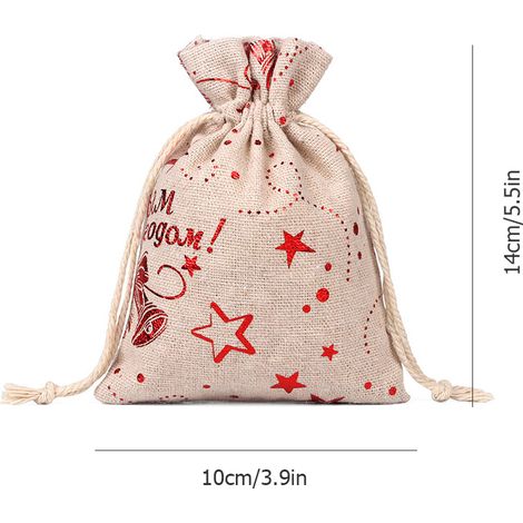 Calendrier de l'Avent 24 Jours en Toile de Jute - Pochette Cadeau Suspendue pour Mur, Maison, Bureau, Noël DIY (1/5)