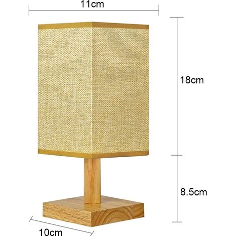 Lampe de bureau LED (jaune 3 couleurs), style chinois simple, à intensité variable, prise USB, veilleuse, abat-jour en tissu. (1/5)