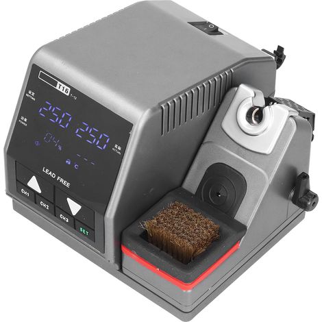 Kit de soudage à la station de soudage avec fer à souder, température réglable et affichage numérique, pour le bricolage (prise européenne 220 V CA). (1/5)
