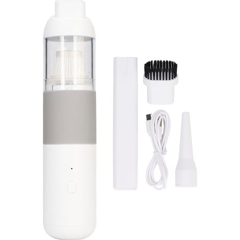 Aspirateur balai sans fil rechargeable mini 20 000 Pa forte aspiration pour voiture usage industriel blanc et gris (1/5)