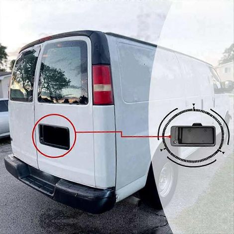 Manija de puerta exterior de automóvil con soporte de matrícula GM1820106 para (1/5)