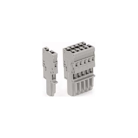 WAGO Federleiste 4pol. 769-104 grau 4mm² Rastermaß 5mm (1/2)