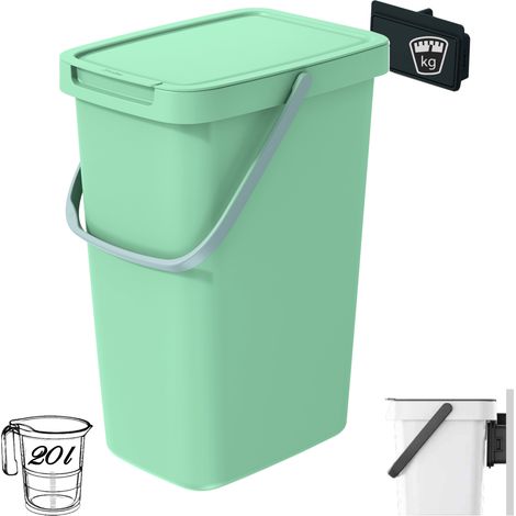 Cestino per rifiuti Systema Q collect 20L Verde chiaro (1/4)