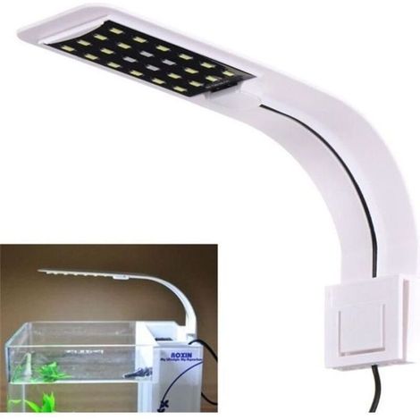 10W 24 LED Aquarium Fish Tank LED Clip-on Light, Flexible EU Plug (1/4)