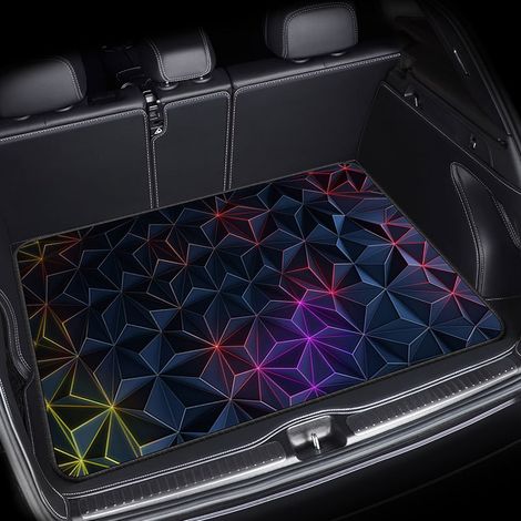 Tapis pour coffre de voiture, tapis de protection contre la poussière, résistant à l'usure et à la saleté, facile à entretenir - 75 x 100cm [Velours cristal, fond en plastique]