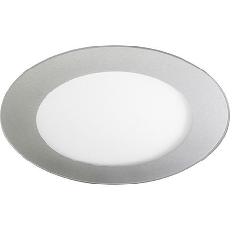 Downlight LED SMD extraplano “Novo” redondo (20W 4000K 1480lm) IP43 Ø22,5cm fabricado en aluminio y acrílico color gris