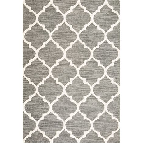 Rug YALOVA Grey 140 x 200 cm Wool (1/5)