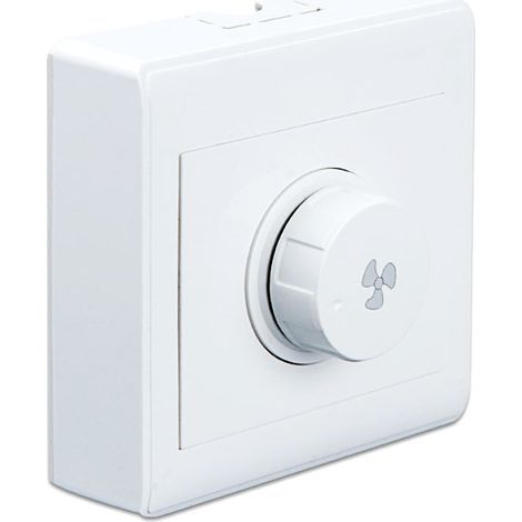 Interruttore a parete per ventilatore da soffitto tipo 86 con velocità regolabile, 220 V 10 A, per dimmer da 15-300 W. (1/5)