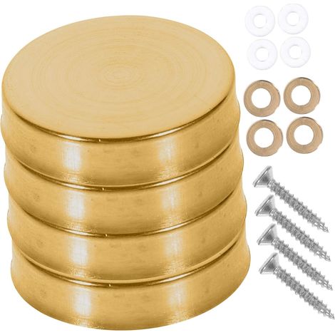 SEWACC Lot de 20 capuchons décoratifs en acier inoxydable pour miroirs (1/5)