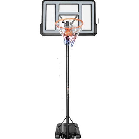 Panier de basketball, hauteur réglable, design durable, Gris Clair (1/2)