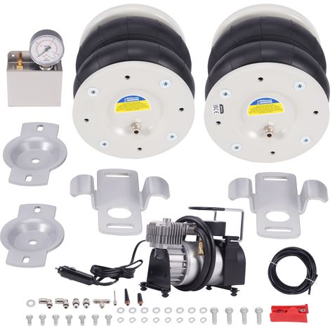 Maxpeedingrods – Amortisseur pneumatique avec compresseur 12V – Pour Fiat Ducato 1994-2024 – Chargement max 4000kg – Installation boulonnée