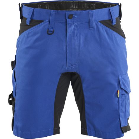 Short de travail stretch 2D 1753 Bleu roi/Noir 4XL - FR(58) - SE(C64) - Standards