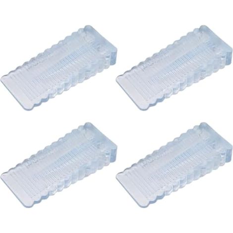 6 butées de porte en plastique, verrous de sécurité robustes, bloqueurs empilables antidérapants pour toutes surfaces (1/5)