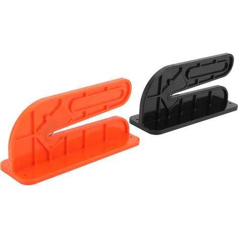 Lot de 2 découpeurs de chiffons mural noir et orange, coupe rapide tissu, découpent facilement vieux draps, t-shirts et serviettes (1/5)