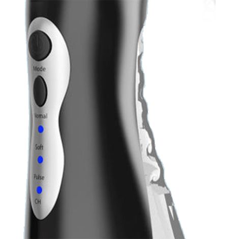Irrigateur dentaire sans fil noir, nettoyage profond, soulage la douleur, élimine les mauvaises odeurs, hydrosablant portable pour soins bucco-dentaires (1/4)