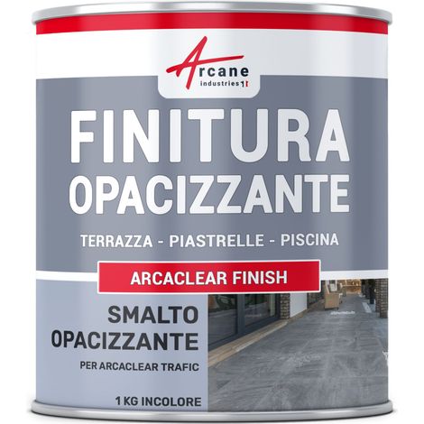 Resina per pavimenti opaca, funzione impermeabilizzante per terrazza, balcone, piscina: ARCACLEAR - 122 - 1 kg  - ARCANE INDUSTRIES