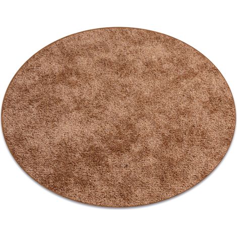 Teppich kreis SERENADE hell braun brown rund 150 cm