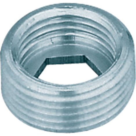 réduction en laiton à visser - portée intérieure - mâle 20 x 27 vers femelle 15 x 21 - chromé - sachet de 2
