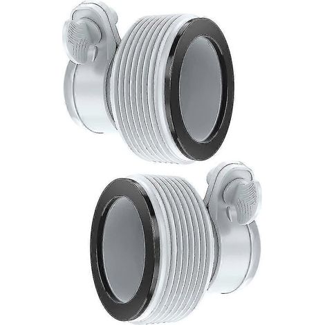 Adaptateur de pompe de filtration Intex 10722 (lot de 2), 32 à 38 mm, adaptateur de conversion de tuyau 1,25 pouce à 1,5 pouce pour (1/5)