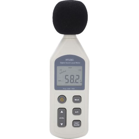 HY-1361 Tragbares digitales Schallpegelmessgerät mit LCD-Bildschirm, USB-Dezibelrekorder, Geräuschmessung 30–130 dBA / 35–130 dBC (1/5)
