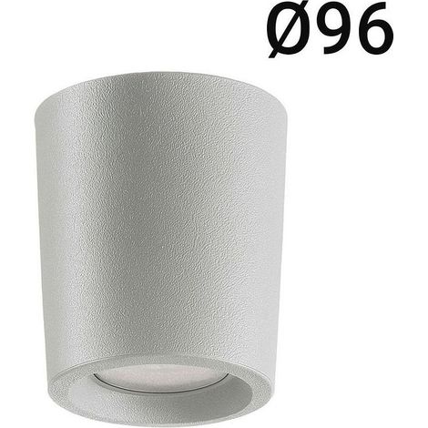 Aplique De Techo "LIVIA 90" FUMAGALLI - GU10 - 6W - IP55 - Gris (1/2)