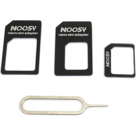 Adaptador 3 en 1 nano SIM / micro SIM negro